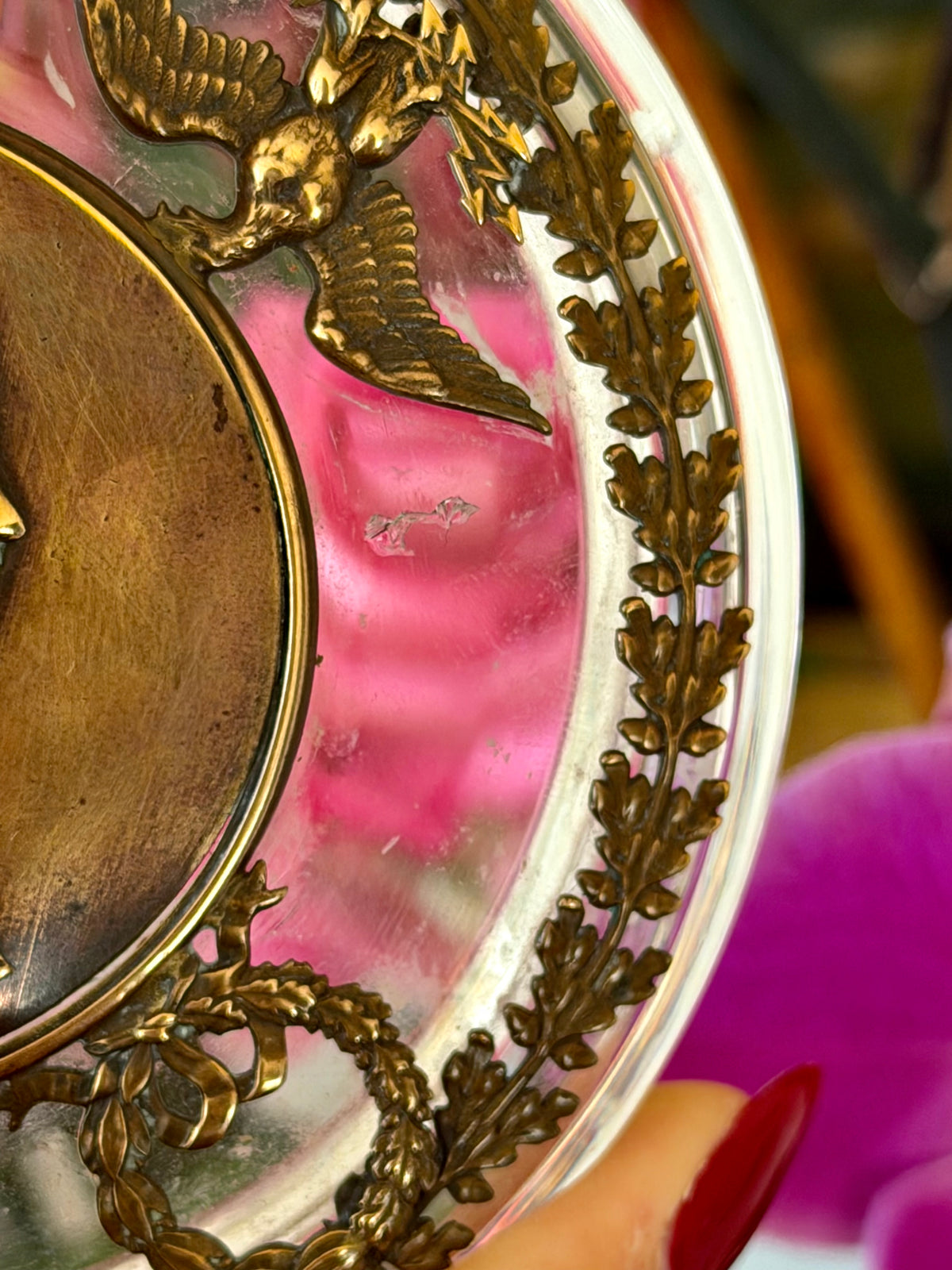 Crystal Box with Gilt Bronze Mounts and Cameo Bust Lid
