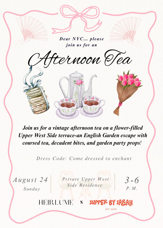 NYC Afternoon Tea- August 24th