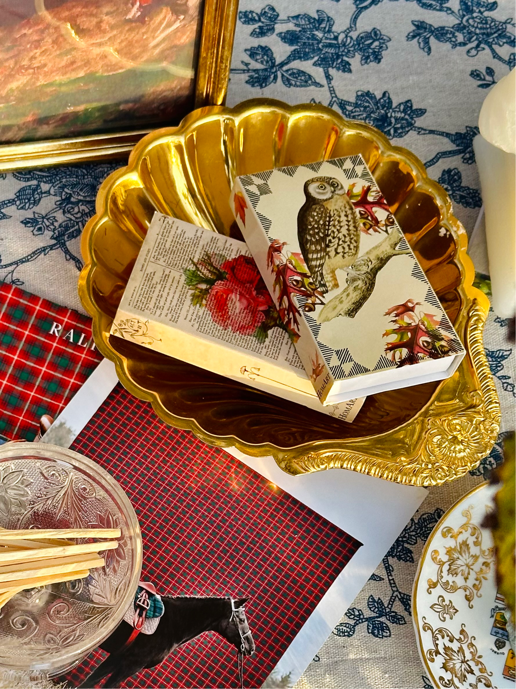 Regency Gold-Plated Shell Dish