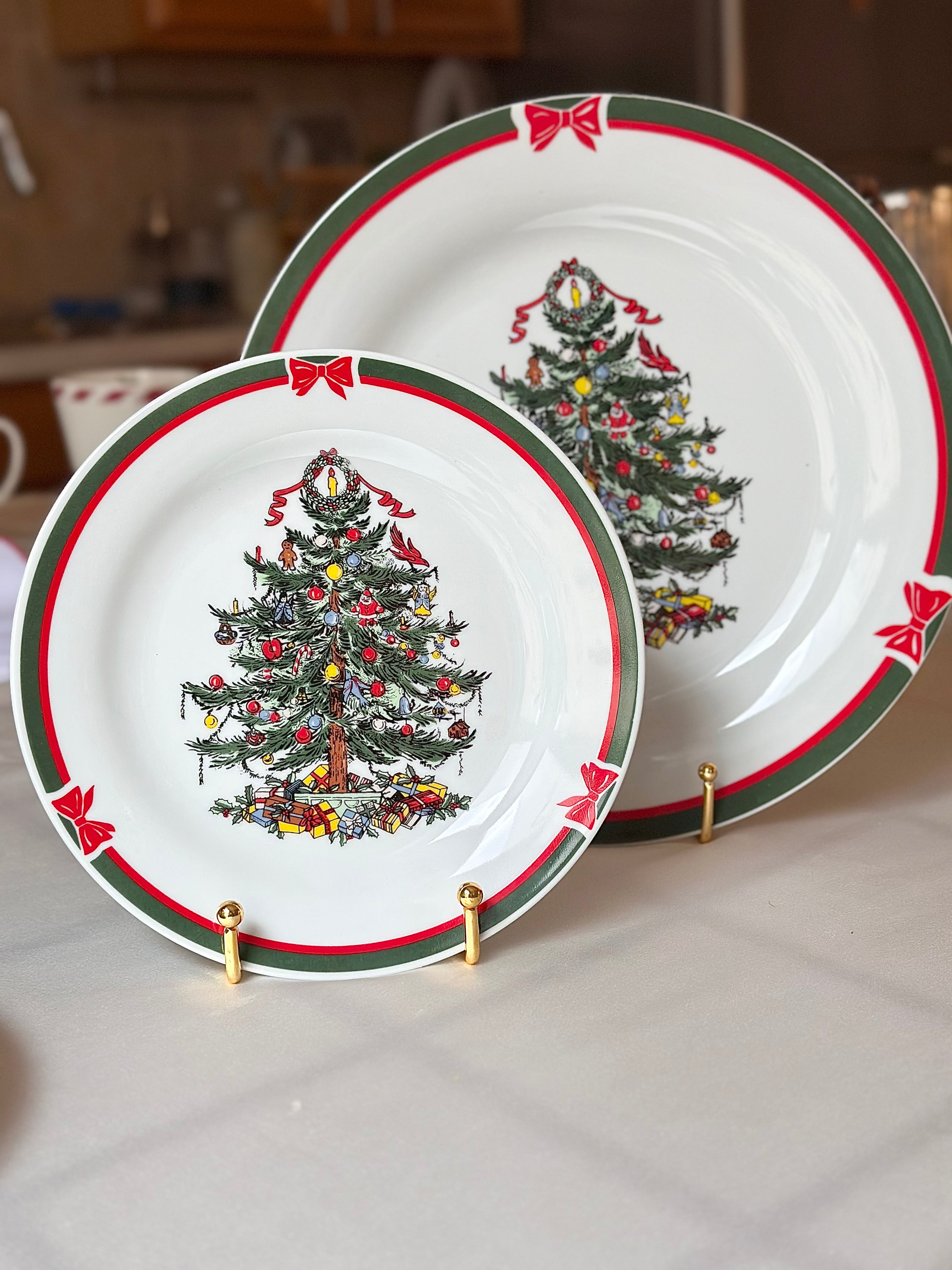 Winter Evergreen Salad Plates