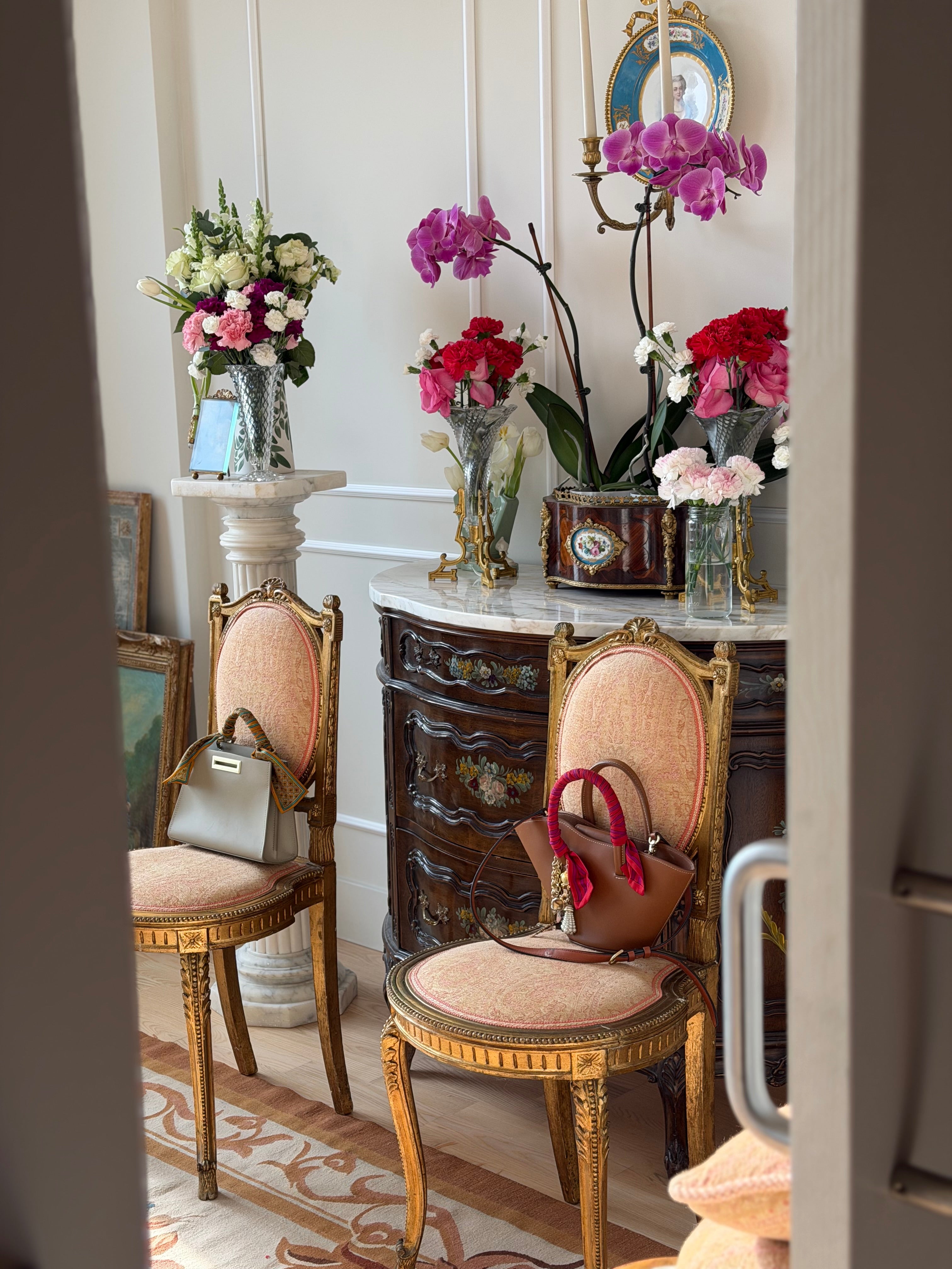 Diminutive French Salon Chairs