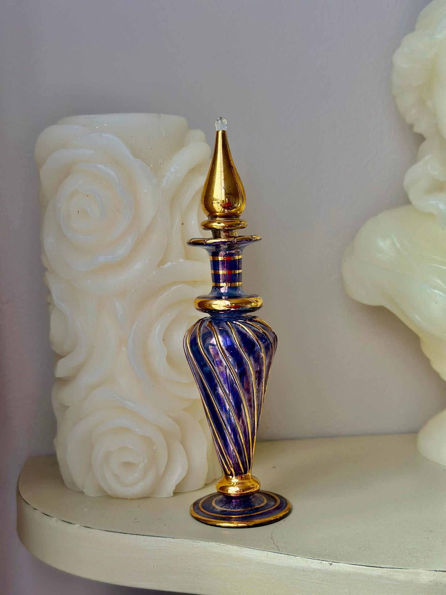 Vintage Gilt Perfume Oil Bottle