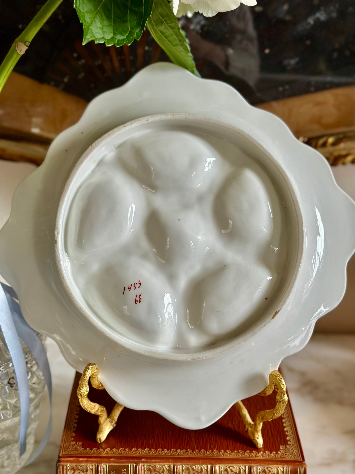 Antique Austrian Oyster Plate