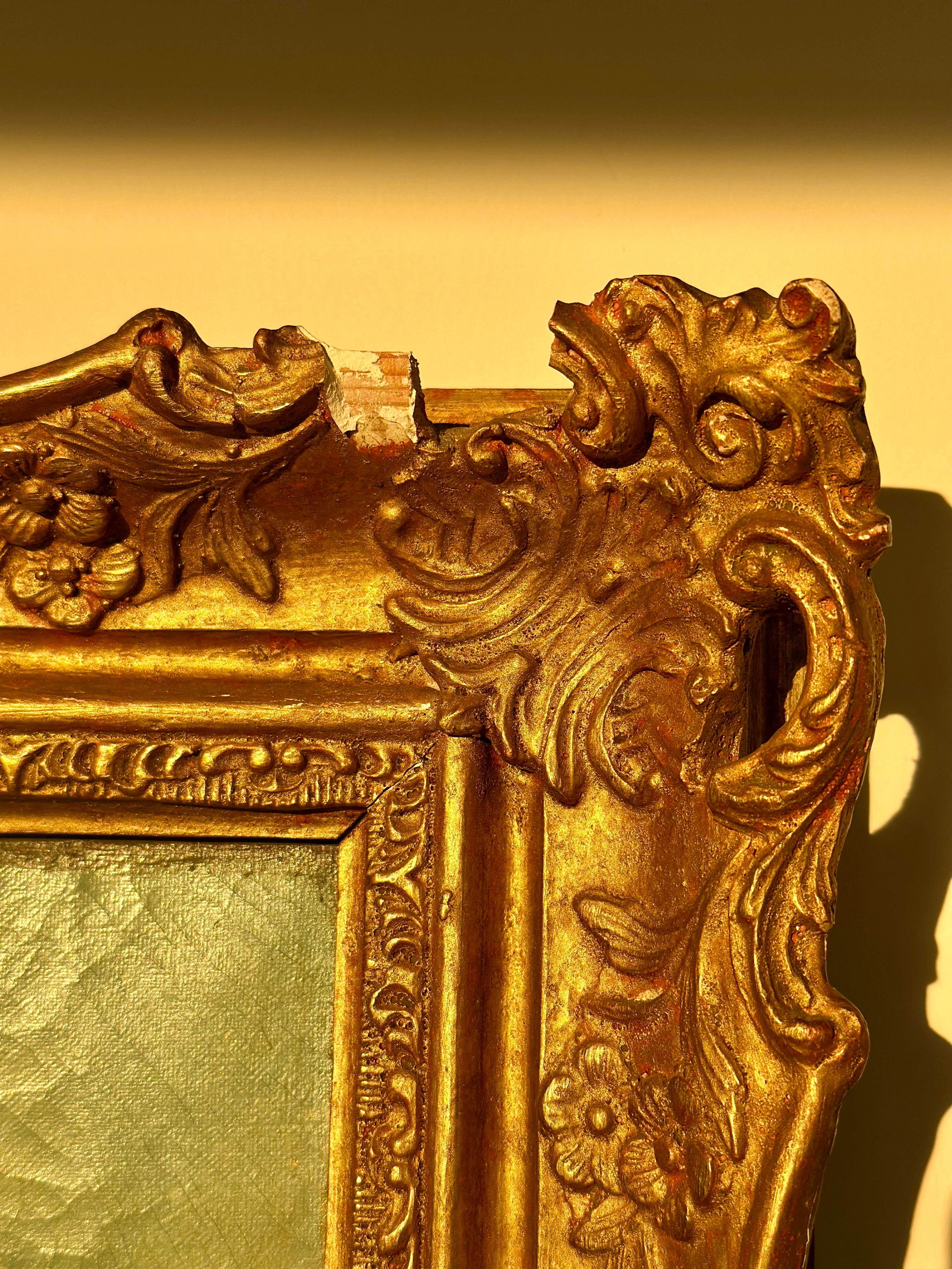 Vibrant Antique Figural Painting