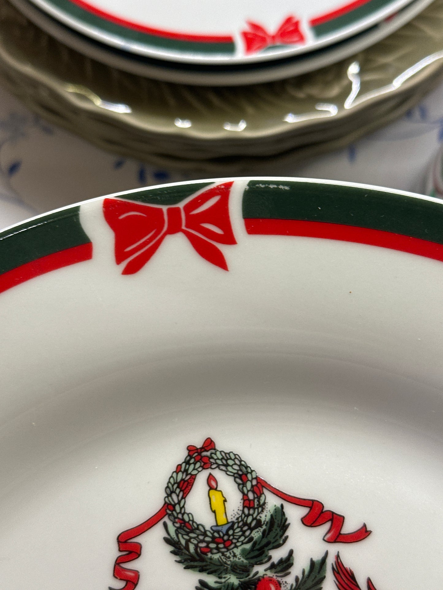 Winter Evergreen Dinner Plates