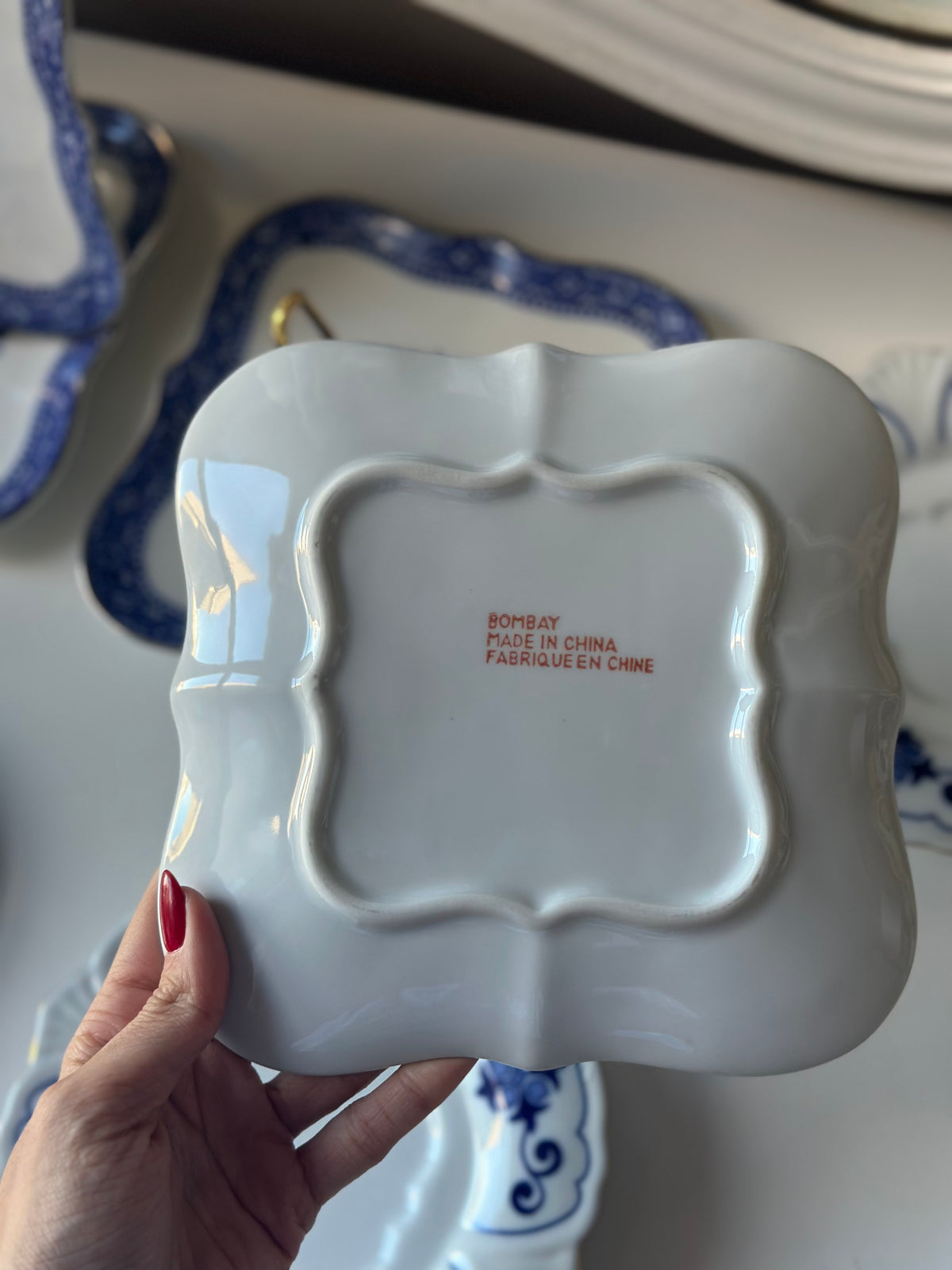 Bombay China Dessert Plate Set