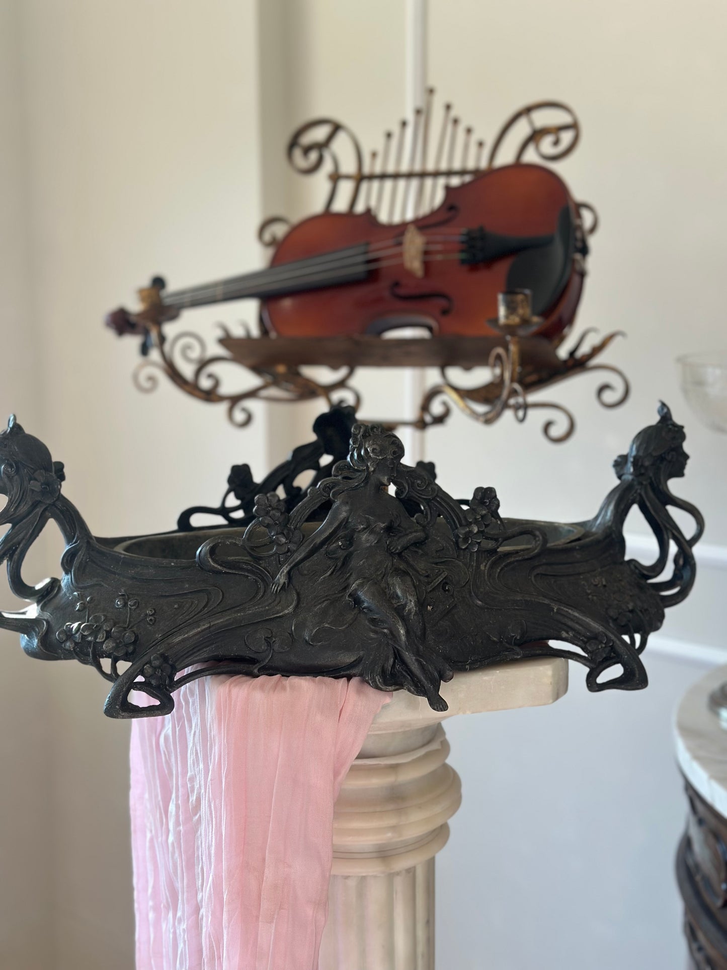 Figural antique art nouveau jardiniere