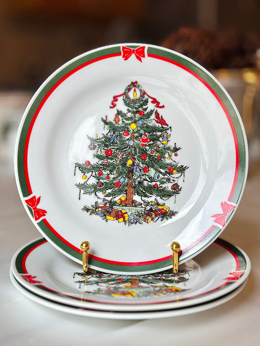 Winter Evergreen Salad Plates