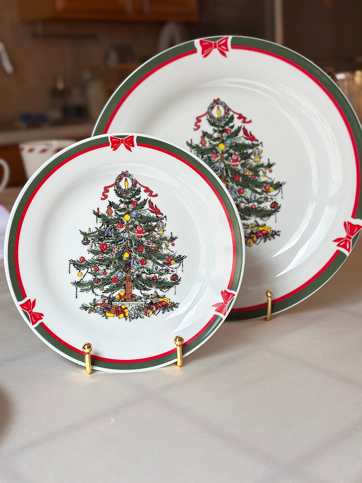 Winter Evergreen Dinner Plates