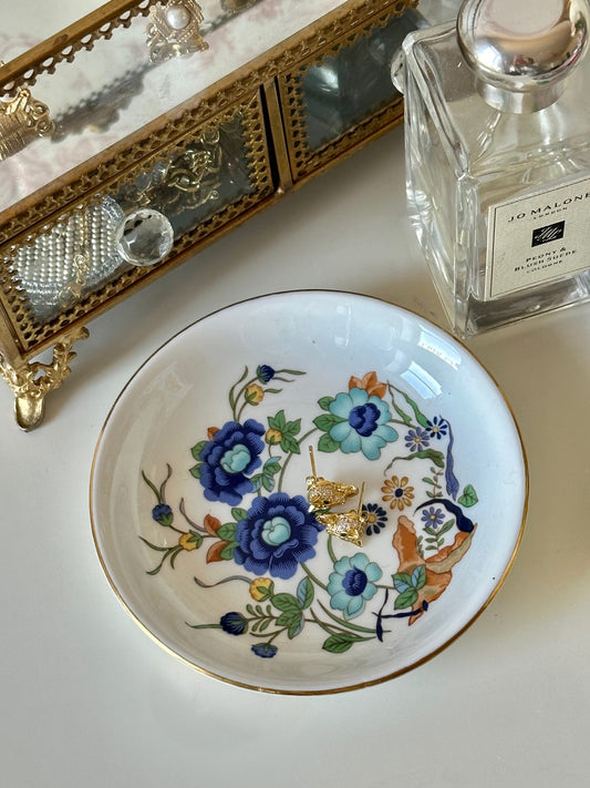 Blue Blossom Trinket Dish